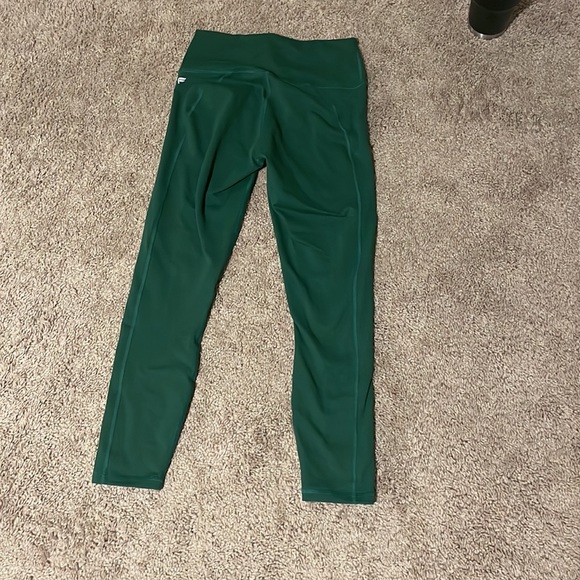 Fabletics Powerhold High Waisted Green Crop Legging Size Small - Picture 3 of 3